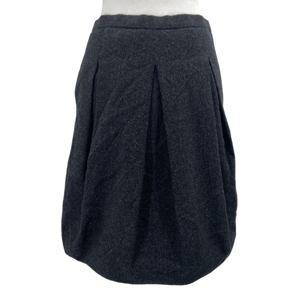Ralph Lauren Black Label Wool Camel Hair Balloon Skirt Pockets Size 4